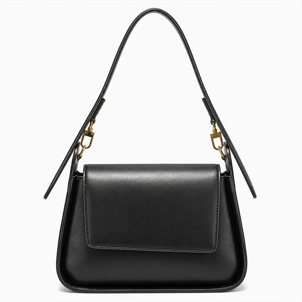Allurbag Women's Black Flap Shoulder Bag