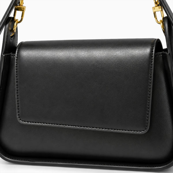 Allurbag Women's Black Flap Shoulder Bag