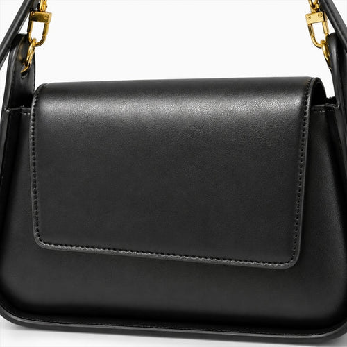 Allurbag Women's Black Flap Shoulder Bag
