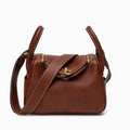 Allurbag Women's Brown Pebble Leather Mini Shoulder Bag