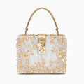 Allurbag Women's White Floral Box Handbag